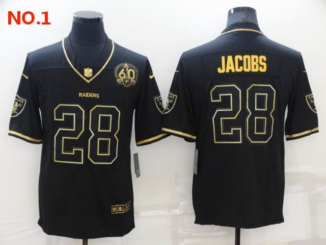 Men's Las Vegas Raiders #28 Josh Jacobs Jerseys-8